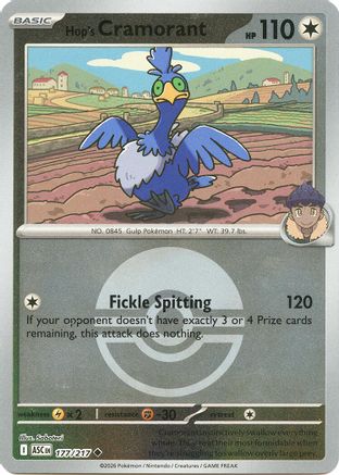 Hop's Cramorant (Poke Ball) (177) Reverse Holofoil [ME Ascended Heroes] - Uncommon