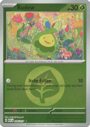 Budew (Energy Symbol Pattern) (016/217) Reverse Holofoil [ME Ascended Heroes] - Common