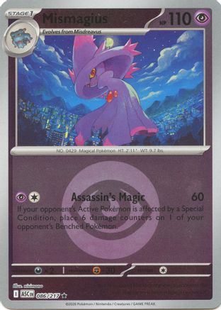 Mismagius (Energy Symbol Pattern) (086) Reverse Holofoil [ME Ascended Heroes] - Rare
