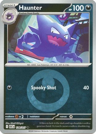 Haunter (Energy Symbol Pattern) (124) Reverse Holofoil [ME Ascended Heroes] - Uncommon