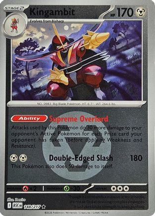 Kingambit (Energy Symbol Pattern) (148) Reverse Holofoil [ME Ascended Heroes] - Rare