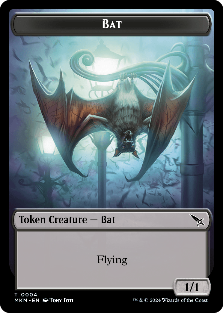 Bat (TMKM-004) - Murders at Karlov Manor Tokens