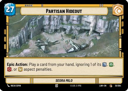 Partisan Hideout // Credit (30 // T01) - A Lawless Time