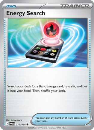 Energy Search (072) Reverse Holofoil [Perfect Order] - Common