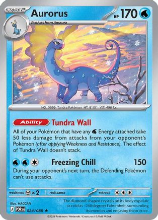 Aurorus (024/088) Reverse Holofoil [Perfect Order] - Rare