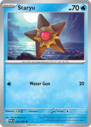 Staryu (020) Reverse Holofoil [Perfect Order] - Common