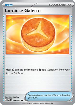 Lumiose Galette (078) Reverse Holofoil [Perfect Order] - Uncommon