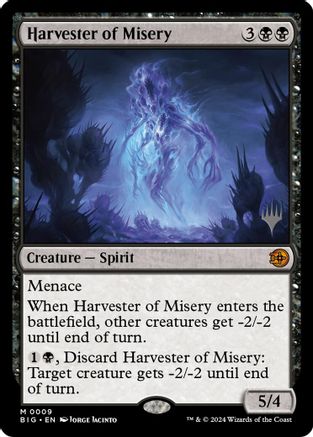 Harvester of Misery (PPSOS-009) - Promo Pack: Secrets of Strixhaven Foil