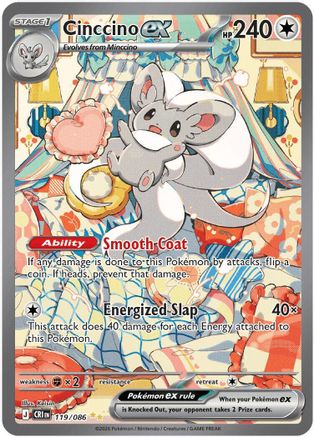 Cinccino ex (119/086) Holofoil [Chaos Rising] - Special Illustration Rare