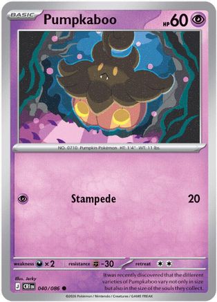 Pumpkaboo (040) Reverse Holofoil [Chaos Rising] - Common
