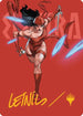 Elektra, Daughter of the Hand Art Card (Gold-Stamped Signature) (AAMSH-025) - Art Series: Marvel Super Heroes