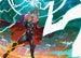 Lightning Strike Art Card (Gold-Stamped Signature) (AAMSH-011) - Art Series: Marvel Super Heroes