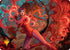 Scarlet Witch, Chaotic Avenger Art Card (Gold-Stamped Planeswalker Symbol) (AAMSH-038) - Art Series: Marvel Super Heroes