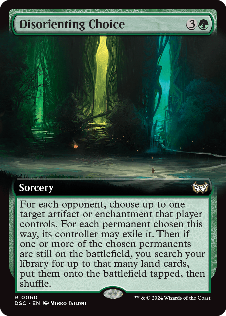 Disorienting Choice (Extended Art) (DSC-060) - Duskmourn: House of Horror Commander: (Extended Art)