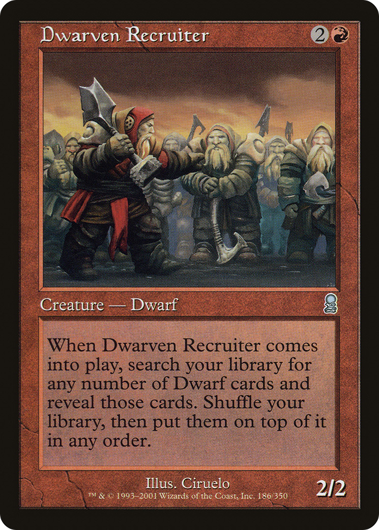 Dwarven Recruiter (ODY-186) - Odyssey Foil