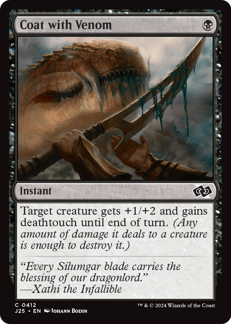 Coat with Venom (J25-412) - Foundations Jumpstart