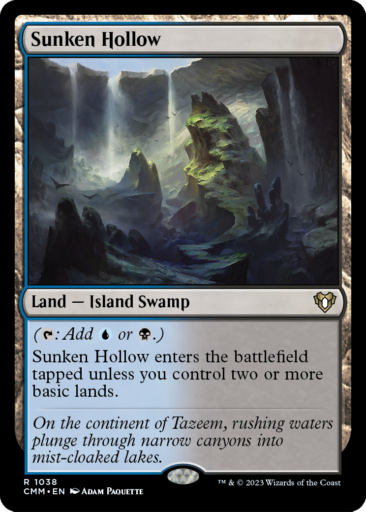 Sunken Hollow (CMM-1038) - Commander Masters
