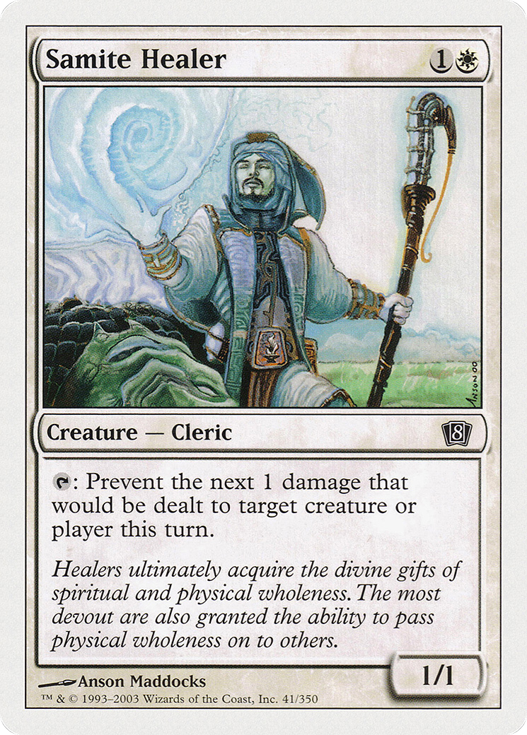 Samite Healer (8ED-041) - 8th Edition