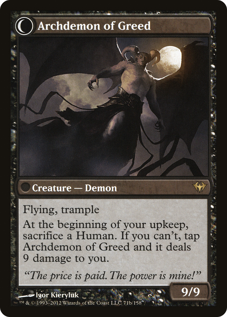 Ravenous Demon (DKA-071) - Dark Ascension: (Double Faced Transform)