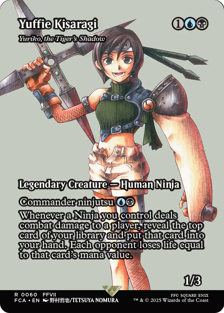 Yuffie Kisaragi - Yuriko, the Tiger's Shadow (Showcase) (FCA-060) - FINAL FANTASY: Through the Ages / Yuffie Kisaragi (Borderless)