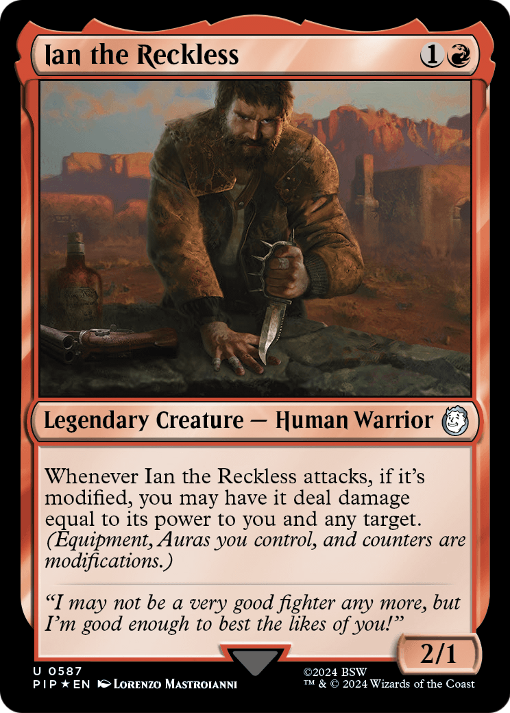 Ian the Reckless (Surge Foil) (PIP-587) - Fallout Foil