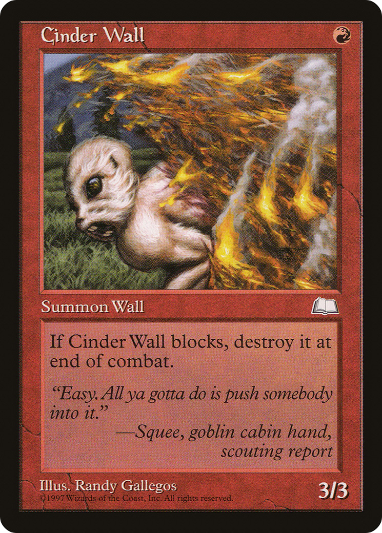 Cinder Wall (WTH-) - Weatherlight