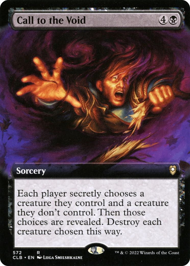 Call to the Void (Extended Art) (CLB-572) - Commander Legends: Battle for Baldur's Gate: (Extended Art)