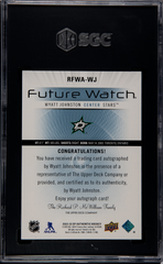 2022-23 SP Authentic '12-13 Retro Future Watch Autographs #RFWAWJ Wyatt Johnston #666/699 SGC 9 (Auto 10) (Rookie) | Eastridge Sports Cards