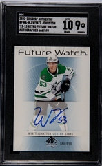 2022-23 SP Authentic '12-13 Retro Future Watch Autographs #RFWAWJ Wyatt Johnston #666/699 SGC 9 (Auto 10) (Rookie) | Eastridge Sports Cards