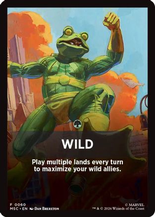 Wild Theme Card (MSC-060) - Commander: Marvel Super Heroes