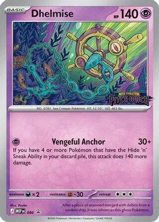 Dhelmise (Patch Black Stamp) (084) Holofoil [ME Mega Evolution Promo] - Promo
