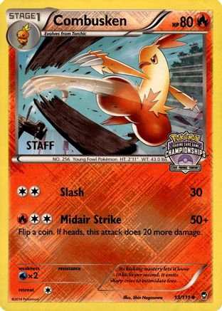 Combusken (State Championships) [Staff] (013/111) Reverse Holofoil [League & Championship Cards] - Promo