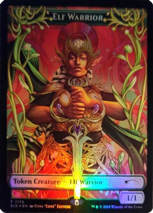 Elf Warrior Token (7170) (SLD-7170) - Secret Lair Drop Series Foil