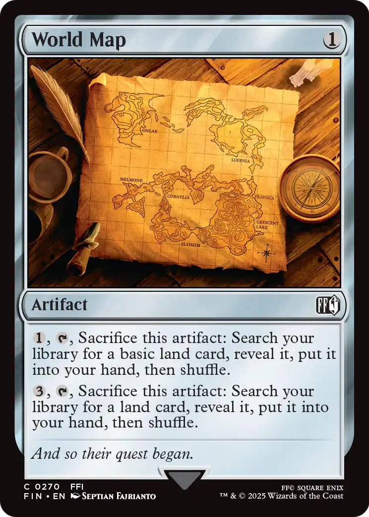 World Map (FIN-270) - FINAL FANTASY Foil