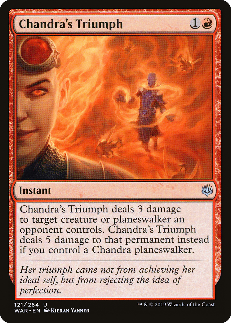 Chandra's Triumph (WAR-121) - War of the Spark Foil