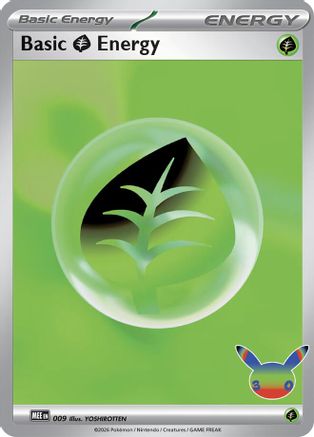 Basic Grass Energy (30th Celebration) (009) Holofoil [MEE Mega Evolution Energies] - Futuristic Rare