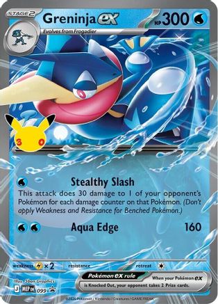 Greninja ex (30th Celebration) (099) Holofoil [ME Mega Evolution Promo] - Promo