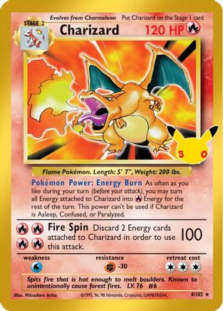 Charizard (004/102) Holofoil [ME 30th Celebration Classic Collection] - Classic Collection