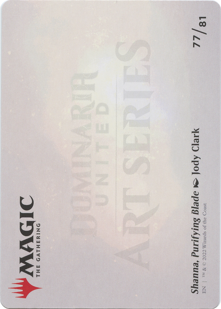 Shanna, Purifying Blade // Shanna, Purifying Blade (ADMU-077) - Dominaria United Art Series (Borderless)