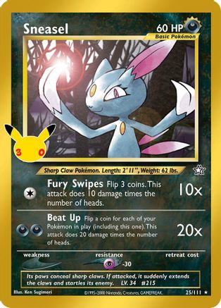 Sneasel (025) Holofoil [ME 30th Celebration Classic Collection] - Classic Collection