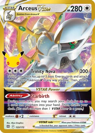 Arceus VSTAR (123) Holofoil [ME 30th Celebration Classic Collection] - Classic Collection