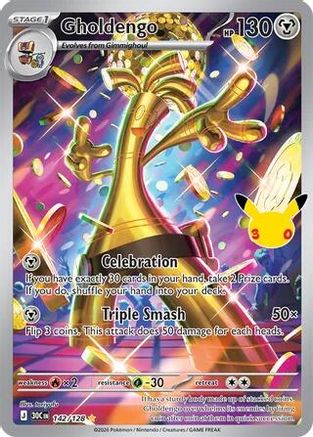 Gholdengo (142/128) Holofoil [ME 30th Celebration] - Illustration Rare