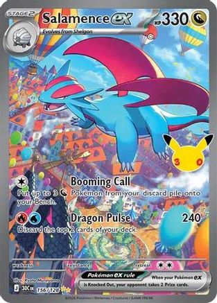 Salamence ex (156/128) Holofoil [ME 30th Celebration] - Special Illustration Rare