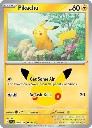 Pikachu (046/128) Holofoil [ME 30th Celebration] - Pikachu Rare