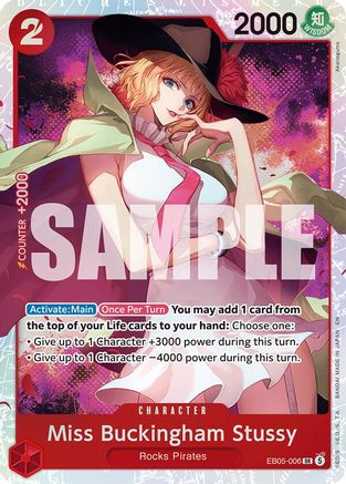 Miss Buckingham Stussy (EB05-006) - Extra Booster: One Piece Heroine's Edition Vol. 2 Foil
