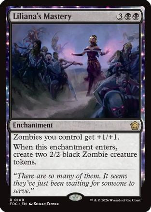 Liliana's Mastery (FDC-109) - Commander: Foundations