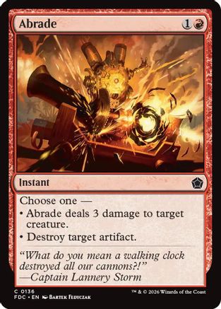 Abrade (FDC-136) - Commander: Foundations