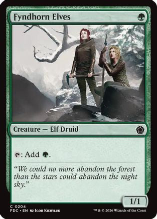 Fyndhorn Elves (FDC-204) - Commander: Foundations