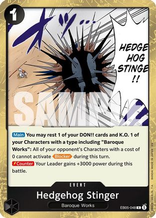 Hedgehog Stinger (EB05-048) - Extra Booster: One Piece Heroine's Edition Vol. 2 Foil