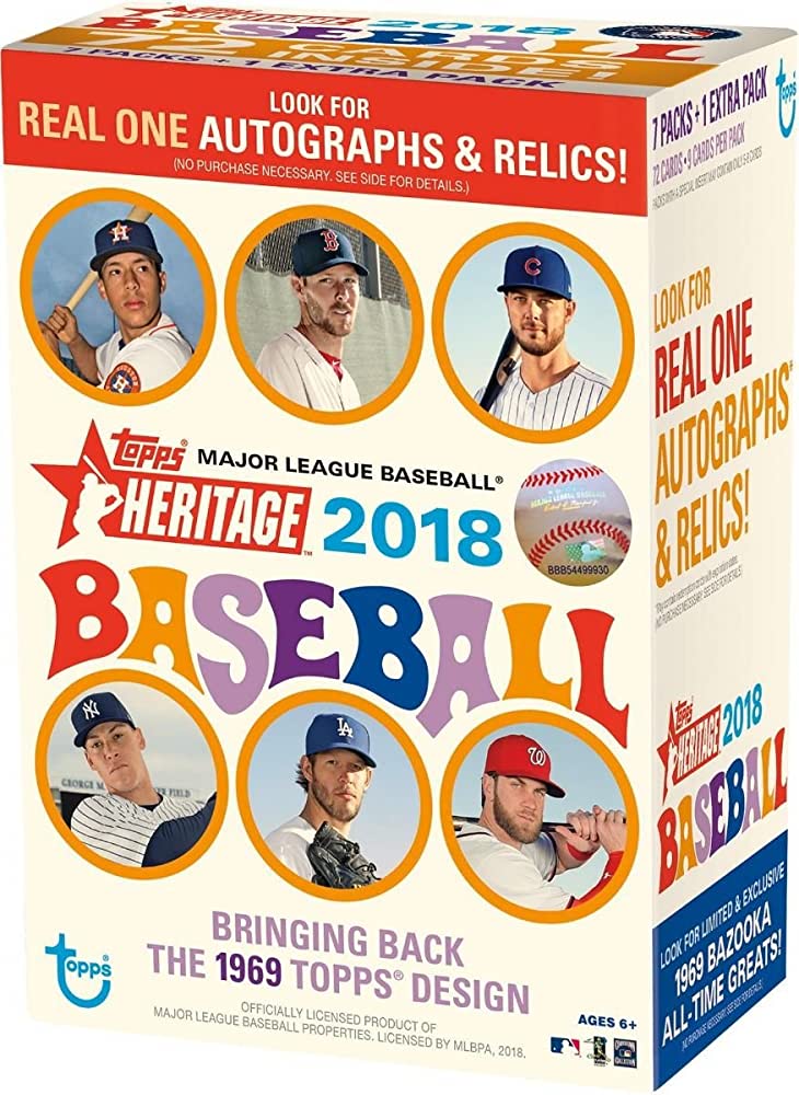 2018 Topps Heritage Baseball Blaster Box | Eastridge Sports Cards